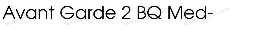 Avant Garde 2 BQ Med字体转换